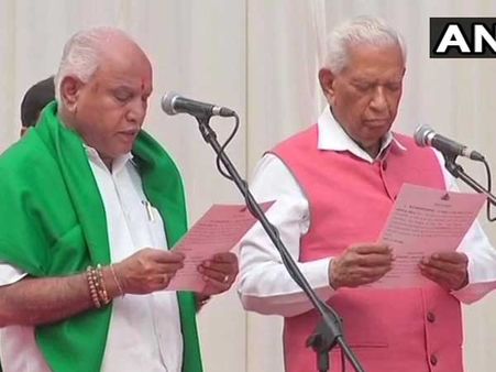 BS Yeddyurappa sworn-in as 23rd Chief Minister of Karnataka