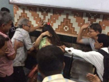 Kolkata: Young couple thrashed by mob for 'being too close' in metro