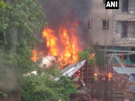 5 dead as chartered plane crashes in Mumbai's Ghatkopar; Fadnavis says' It is a worrying incident'