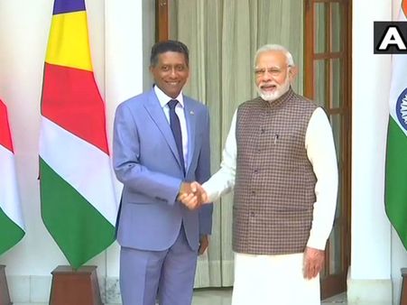 PM Modi holds talks with Seychelles president Danny Faure