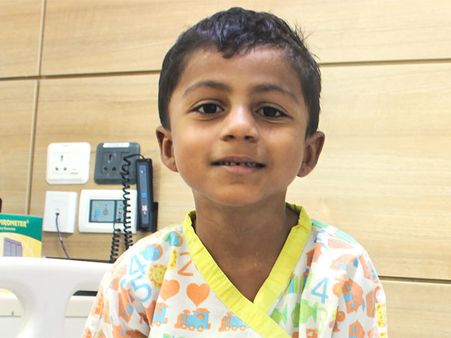 7-year-old Saksham has a hole in his heart. Needs your help