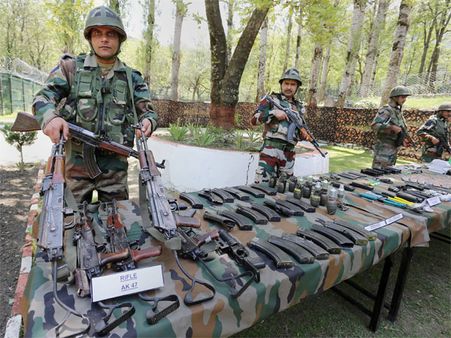Arms dump, Pakistan currency found in Poonch forest