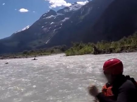 What’s that charging at rafters in the middle of a river in Canada?