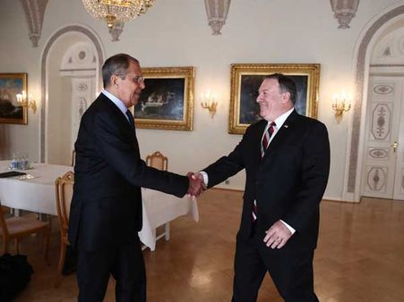 Russian foreign minister Lavrov, US State Secy Pompeo speak on bilateral, international issues
