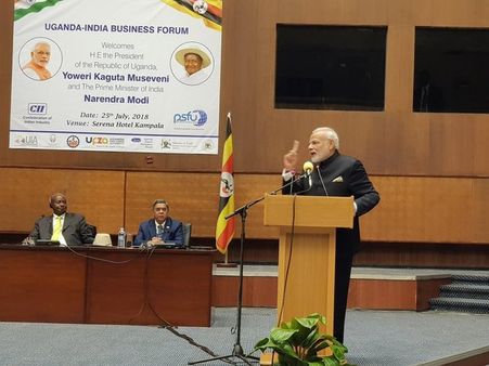 'I am here to solve trade imbalance between India and Uganda': Modi