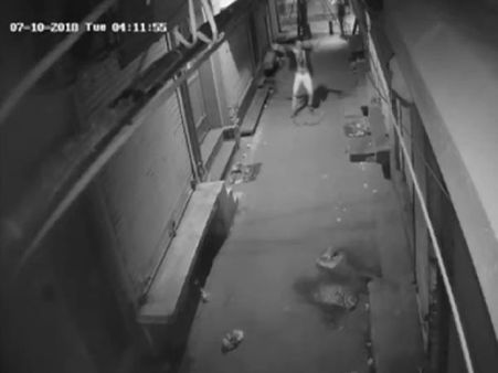 Dance like no one's watching: This thief shows off some moves before breaking into shop