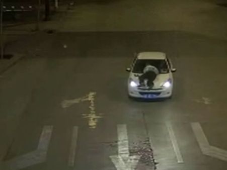 Drunk car driver picks cop on bonnet and runs for 5 km