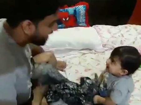 ‘Who are you?’ Toddler discovers during play that his dad is no more the same & then…