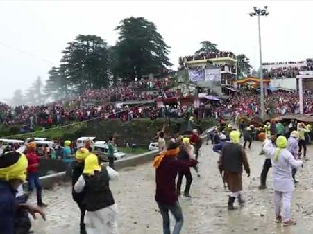 Will you throw stone at somebody wishing him good luck? These people do so in this bizarre festival