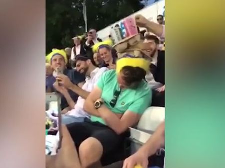 This spectator will remember this match for his life… not for on-field results