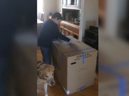 This 9-year-old boy erupted in joy when he saw inside the parcel box and it wasn’t a gift