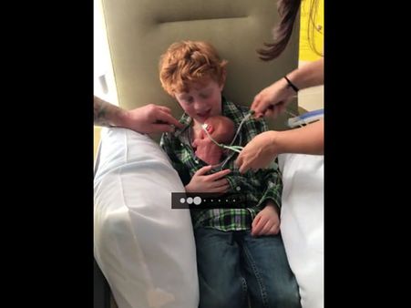 Boy was praying for this moment and his prayer is finally answer to