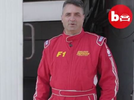 This man has a special car to vroom around in city and he made it all by himself