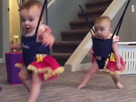 Just months old, these twins are doing something that will leave even experts stunned