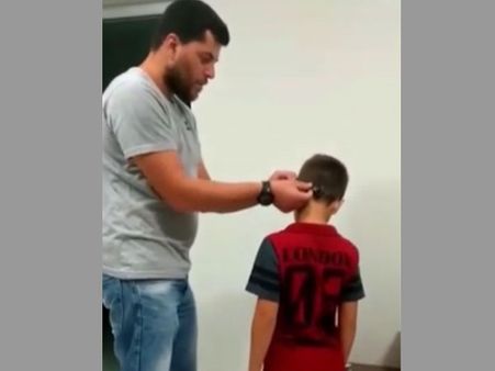 ‘I can hear papa!’ This deaf boy's world changed all of a sudden