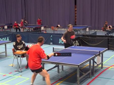 A ping pong shot not even the best of Olympians can hit