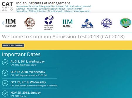 IIM CAT 2018: Important dates, fee structure and how to register