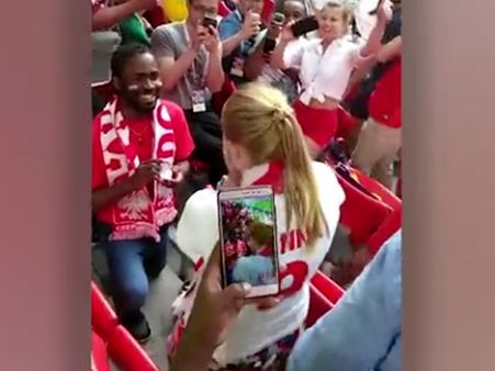 This couple did something extra-ordinary in stands during a World Cup game in Moscow