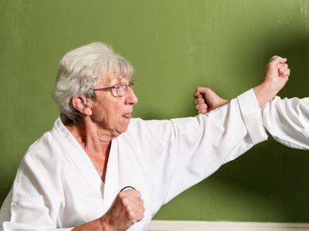 At 75, this karate-mad nan is hell-bent to win her black belt