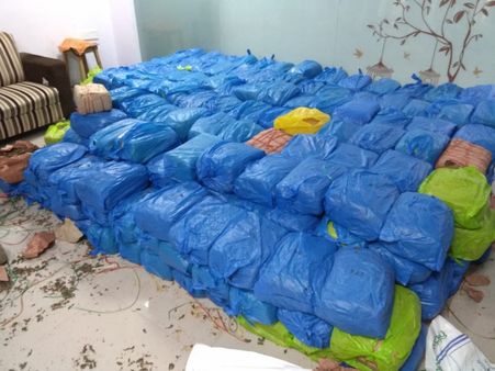 Andhra Pradesh: Over 840 Kgs of cannabis seized from Vijayawada, 2 arrested