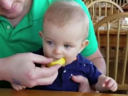 ‘How do you eat that?’ Baby boy’s cute reaction after tasting this fruit