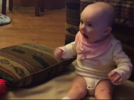 Never blow a bubble before this baby… watch why