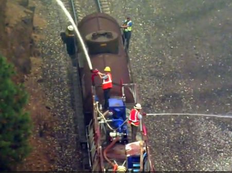 Not air or road but these firefighters take a special route to tame the California blaze