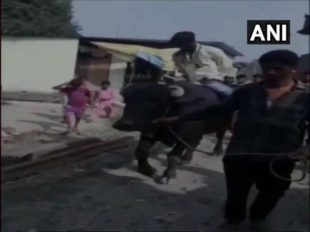 UP: Villagers blacken man's face, parade on Buffalo for allegedly raping minor