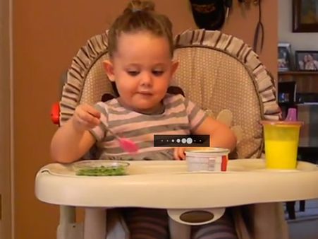 Little girl utters a word that makes her parents embarrassed