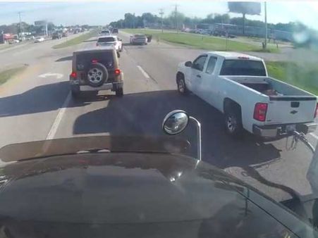 Passengers of car were busy taking kiki challenge when something unusual happened