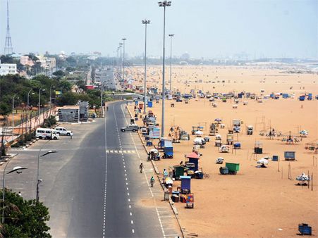 Madras HC prohibits protests at Chennai's Marina Beach