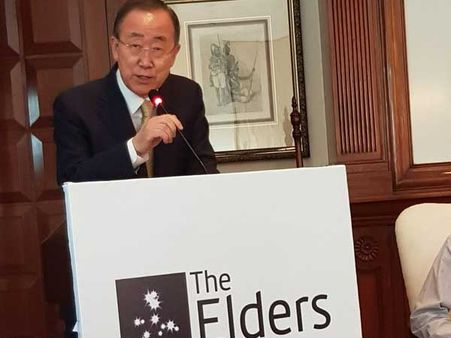 In Delhi, Former UN chief Ban Ki-Moon visits Mohalla Clinics