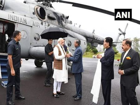 Modi arrives in Sikkim, set to inaugurate Pakyong greenfield airport today