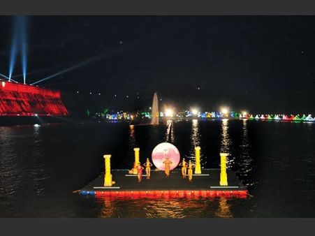 KRS dam in Mysuru enthrals everyone with 3D lighting