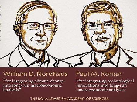 William D. Nordhaus, Paul M. Romer win Nobel in Economics