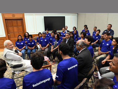 Mission Gange: PM urges participants to reach out to schoolchildren