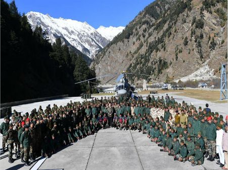 U'khand: After offering prayers at Kedarnath Temple, PM celebrates Diwali with jawans at Harsil