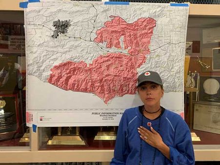 This celeb lost her own home in California wildfires but she has come to people’s rescue