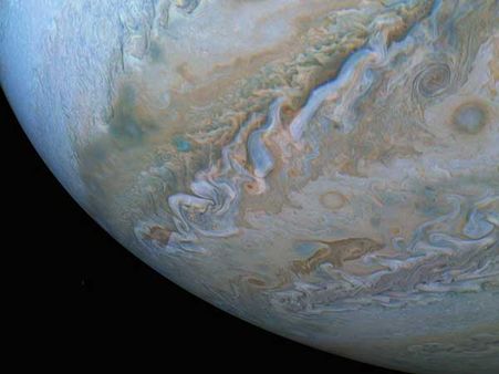 NASA's Juno probe sends back incredible photos of Jupiter’s swirling clouds