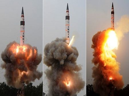Nuclear capable ballistic missile Agni-4 test fired off Odisha coast