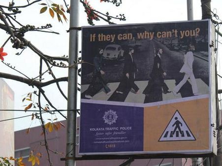 Cops in Kannur recreate iconic Beatles cover to promote road safety