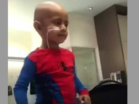 Inspiring! 5-year-old cancer patient dances through his treatment days to make things easy