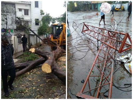 Cyclone Phethai updates:1 killed in Andhra as storm makes landfall; Trees, electric poles uprooted