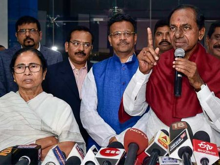 Congress accuses KCR of helping the BJP by lobbying for the Federal Front for LS elections