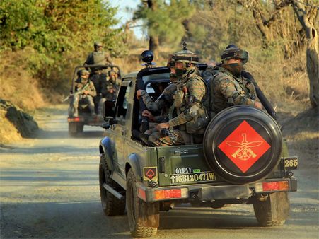 Area domination patrol taken out in J&K’s Rajouri