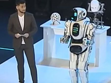Dancing robot in Russia to display country’s technological progress turns out to be a man