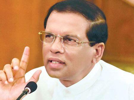 Sirisena to make changes in top positions of defence forces within next 24 hours