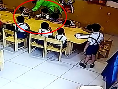 Video: Schoolteacher puts cello tape on 4-year-old kids’ mouths in class to stop them from talking