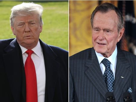 After George H W Bush’s death, Trump did something people liked… for a change
