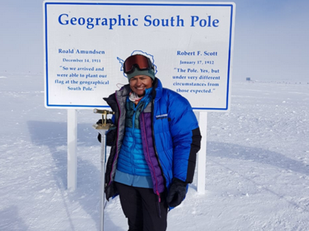 This woman IPS officer from UP conquers South Pole & she had pneumonia while doing it